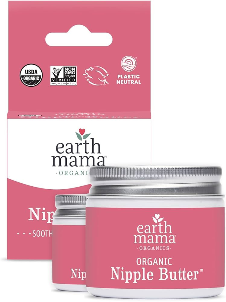 Earth Mama Organic Nipple Butter™ | Nipple Cream Safe for Breastfeeding | Postpartum Essentials... | Amazon (US)