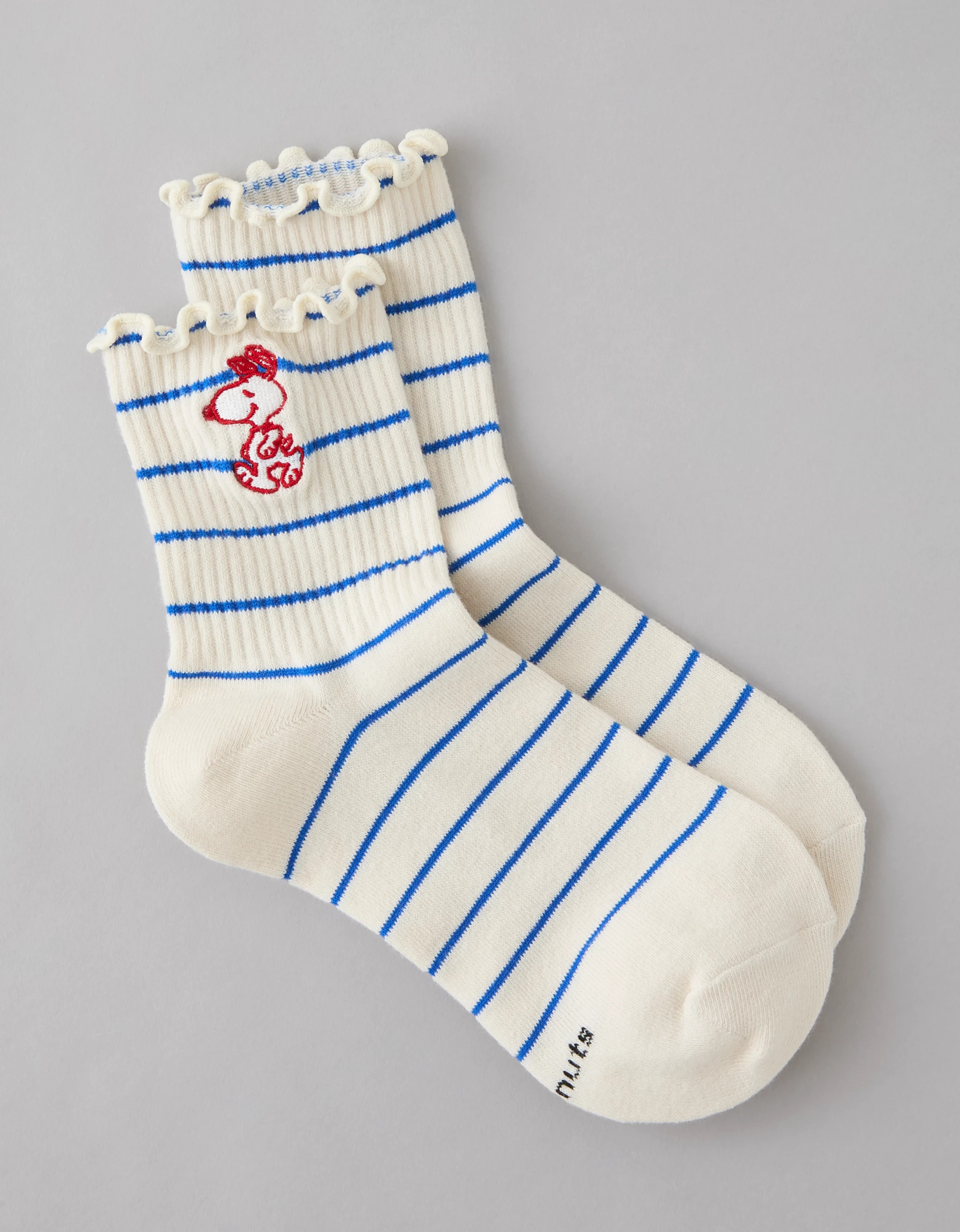 AE Snoopy Cropped Crew Socks | American Eagle Outfitters (US & CA)