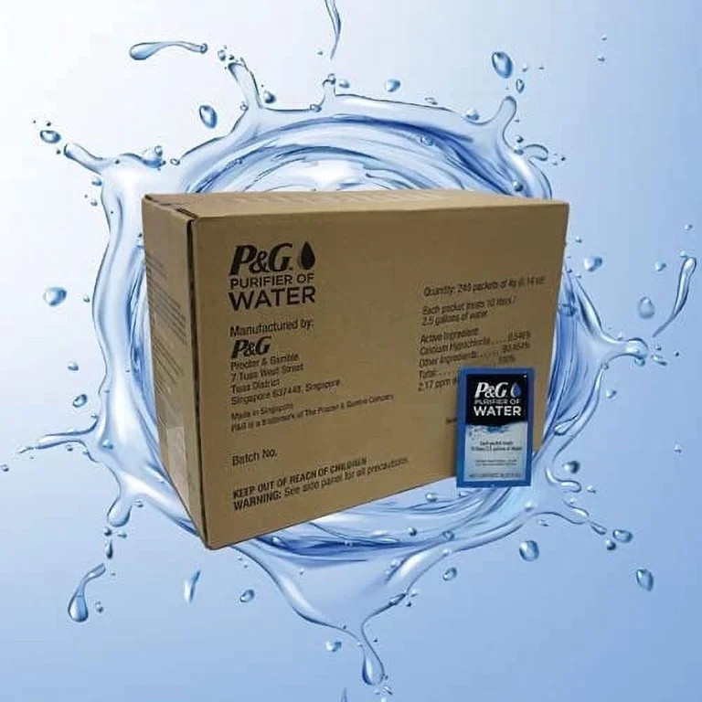 P&G Purifier of Water Portable Purification Packets, Emergency Drinking Powder for Camping, Hikin... | Walmart (US)