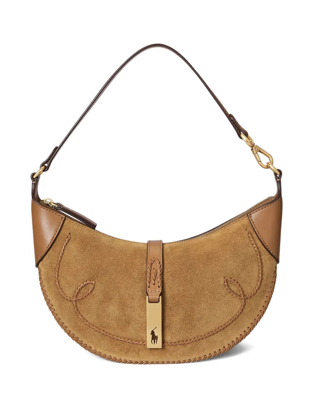 Polo Ralph Lauren Leather Shoulder Bag  | Neutrals | FARFETCH | Farfetch Global