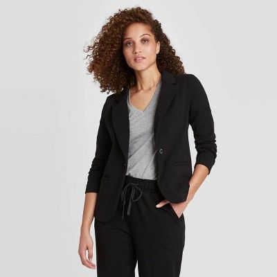 Women's Long Sleeve Knit Blazer - A New Day™ | Target