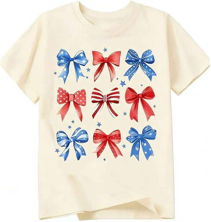 Girls 4th of July USA Shirt 250 Years American Flag Shirt Patriotic Tops Independence Day Outfit ... | Amazon (US)
