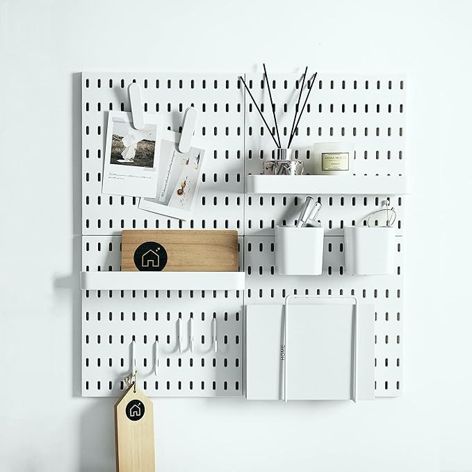 Keepo Pegboard Combination Kit with 4 Pegboards and 14 Accessories Modular Hanging for Wall Organ... | Amazon (US)