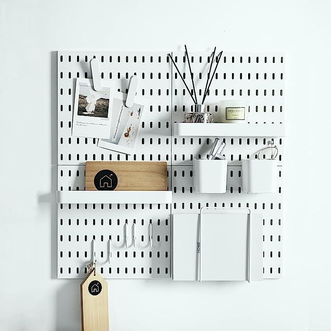 Keepo Pegboard Combination Kit with 4 Pegboards and 14 Accessories Modular Hanging for Wall Organ... | Amazon (US)