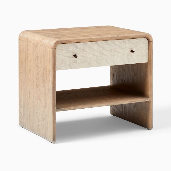 Modern Waterfall Nightstand (26") | West Elm (US)