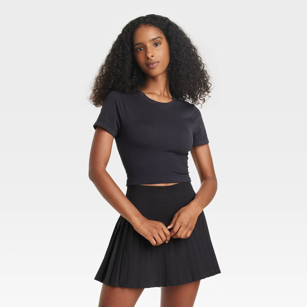 Women's Cropped Cut Out Baby T-Shirt - JoyLab™ | Target