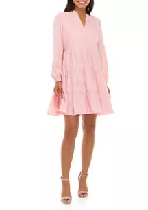 Women's Tiered Dot Dress | Belk