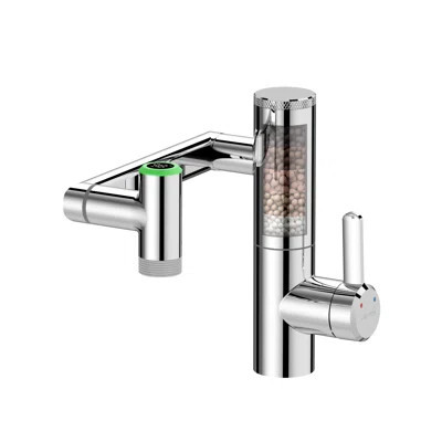 Lefton Rotatable Bathroom Faucet With Built-in Filter, Single Hole Sink Faucet With Temperature Display In Fahrenheit, 2 Water Modes | Wayfair North America