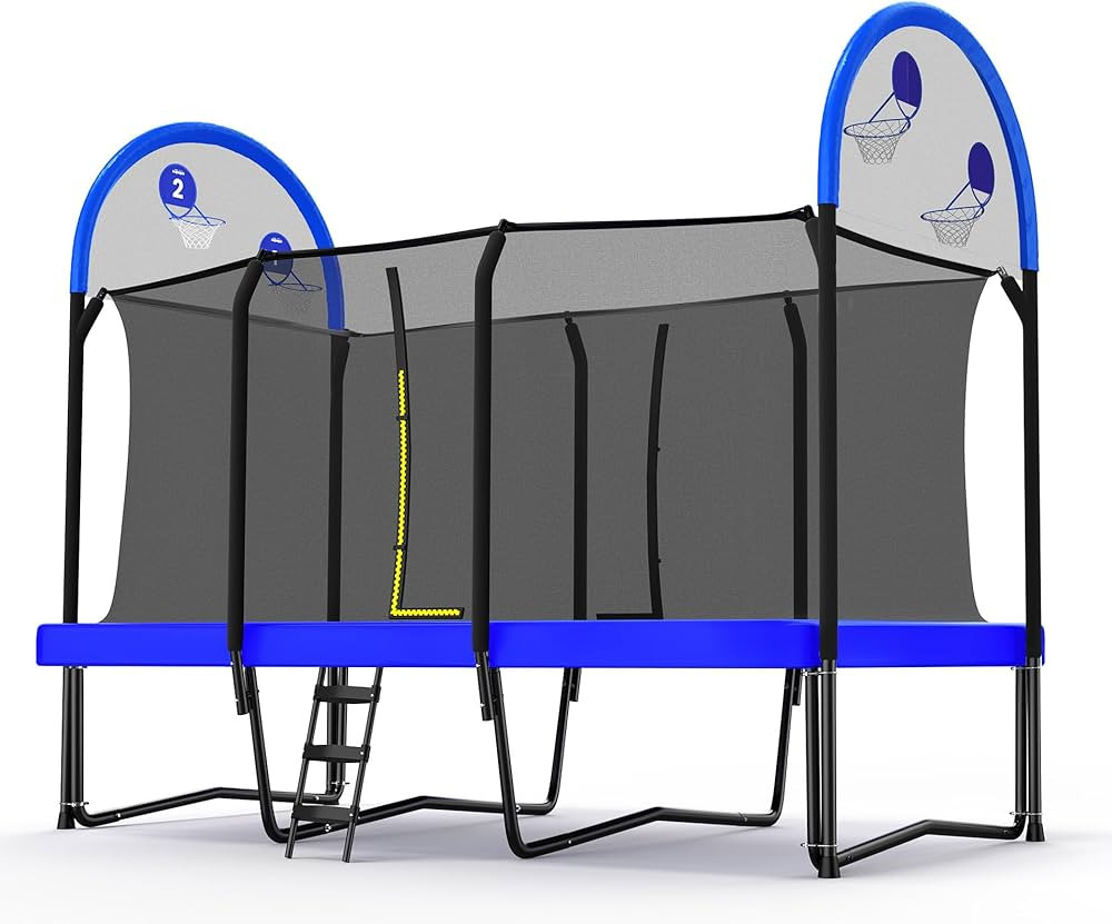 Zupapa 1500LBS Weight Capacity Rectangle Trampoline 10x17FT 9X15FT 8X14FT Outdoor Square Gymnasti... | Amazon (US)