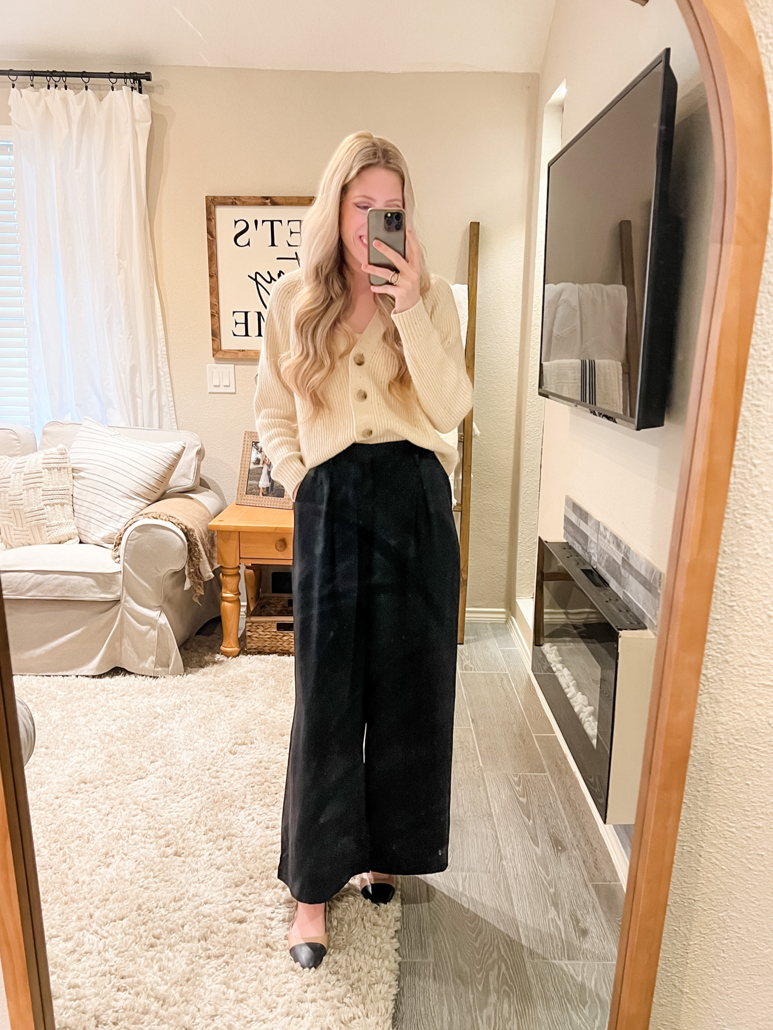 Closet staple: Amazon wide leg pant - comes in multiple colors. 

Work pant. Workwear. Smart casual. Business casual. Winter. Office wear. 

#LTKSeasonal #LTKworkwear #LTKshoecrush