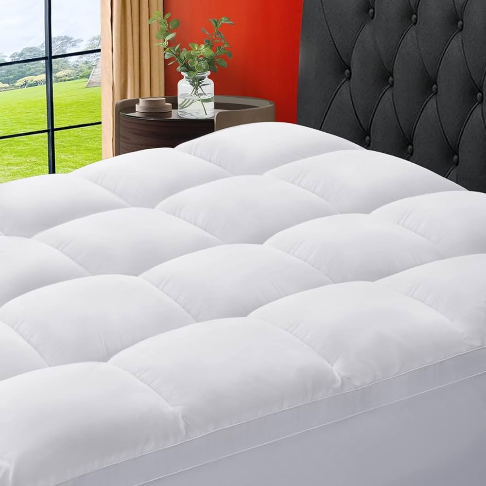 SOPAT Mattress Topper Queen Size Extra Thick Mattress Pad 8-21" Deep Pocket Soft Down Alternative... | Amazon (US)