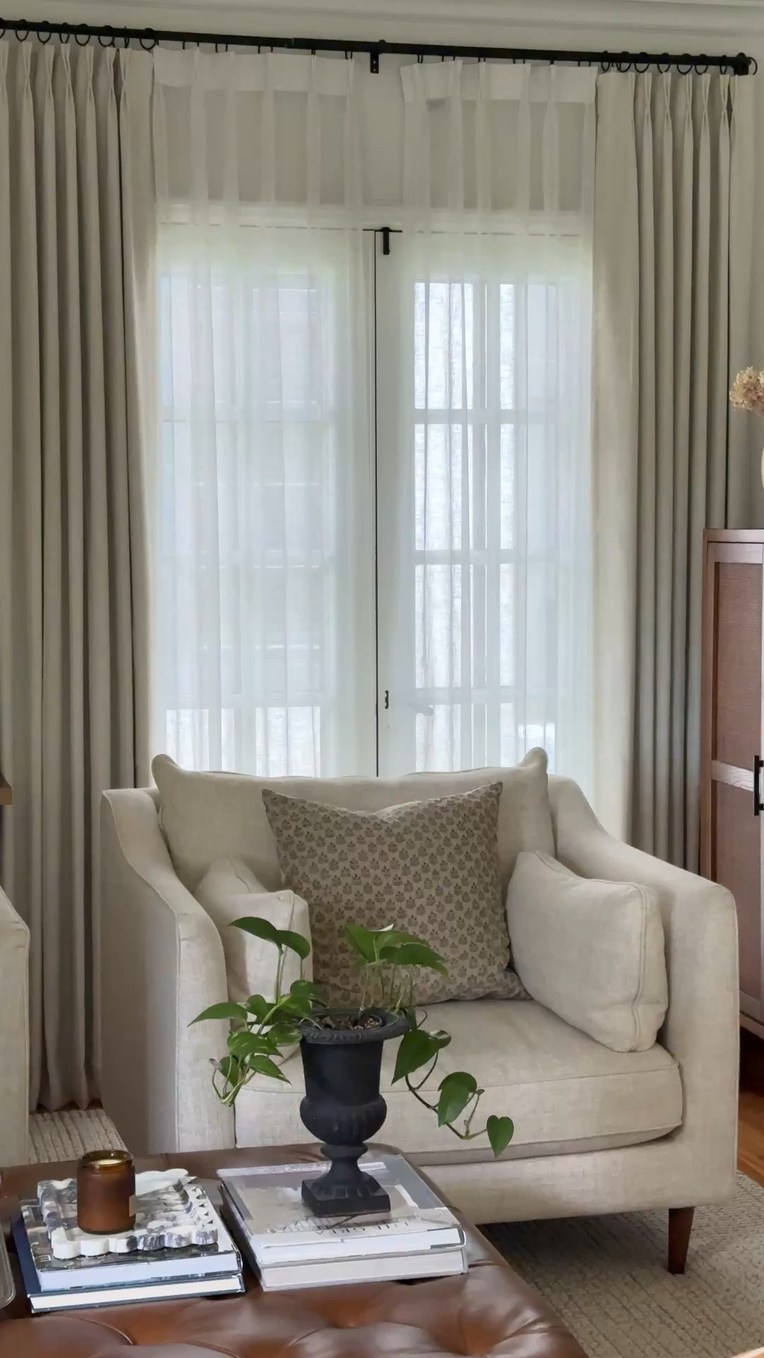 When you want privacy and natural light. I get asked a lot about my double rod window treatment and it’s actually a very affordable option.

#LTKHome