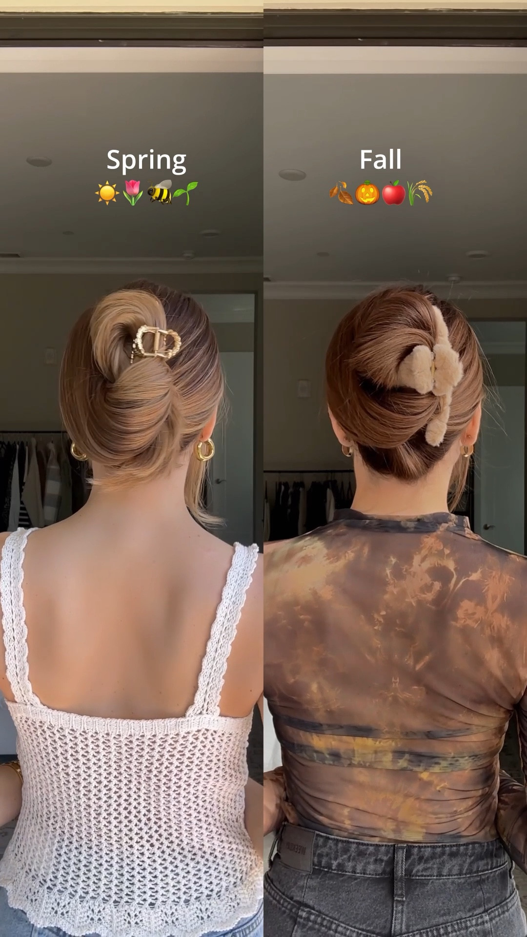 Two seasonal versions of my claw clip swirl!

#LTKBeauty #LTKFindsUnder50 #LTKSeasonal