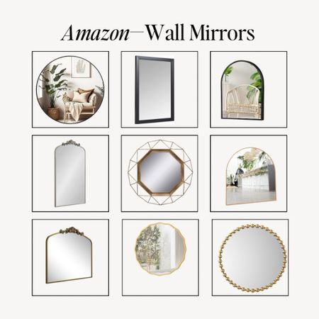 Amazon Wall mirrors perfect for an entryway!