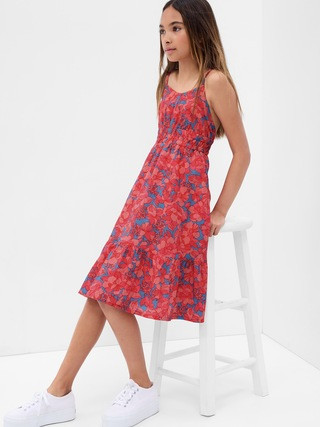 Kids Linen-Cotton Floral Dress | Gap (US)