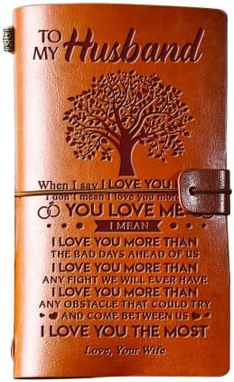 Valentines Day Gifts for Him, to My Husband Gifts Leather Journal, Fathers Day Anniversary Birthd... | Amazon (US)