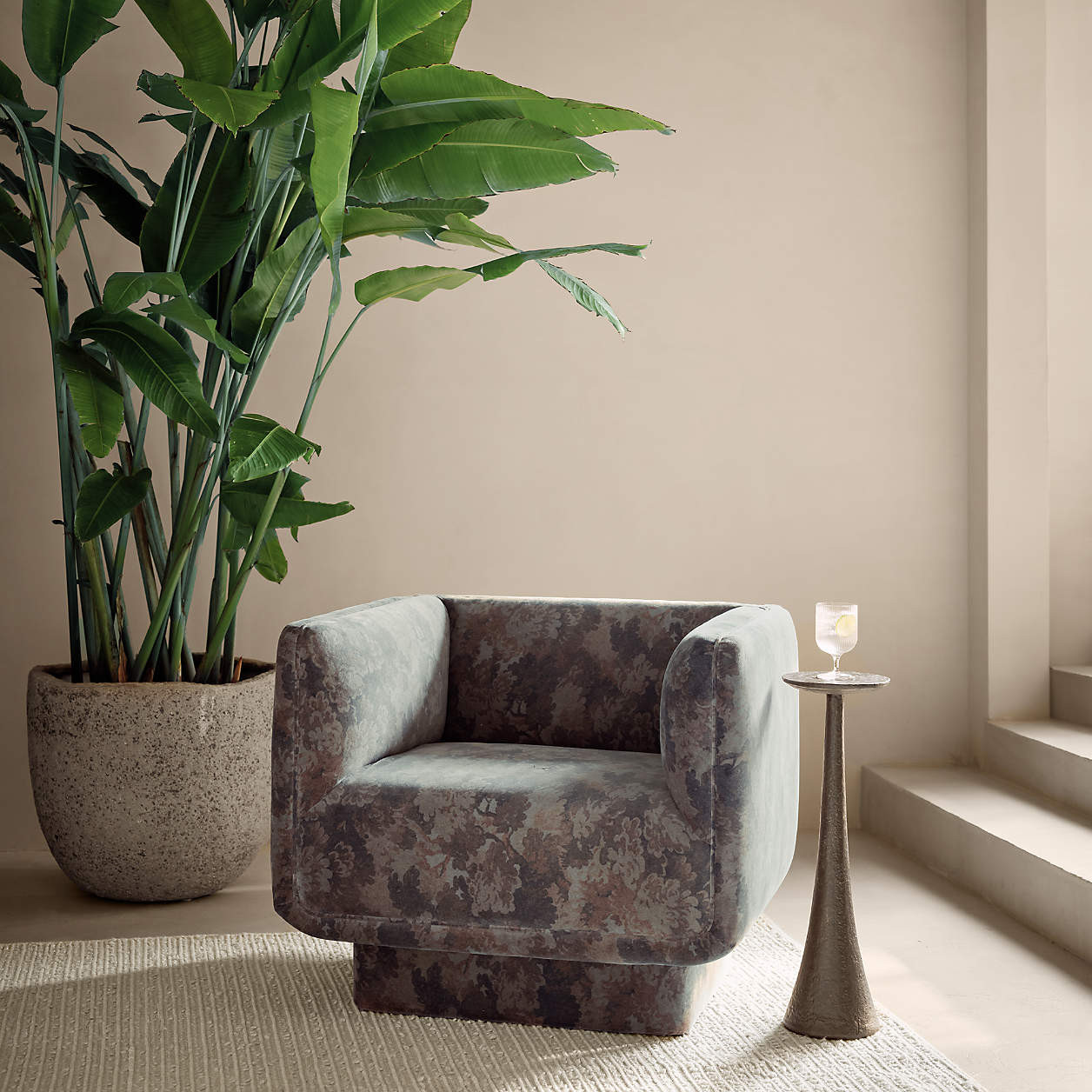 Cavo Warm Grey Textured Indoor/Outdoor Planter 24"x20" + Reviews | Crate & Barrel | Crate & Barrel