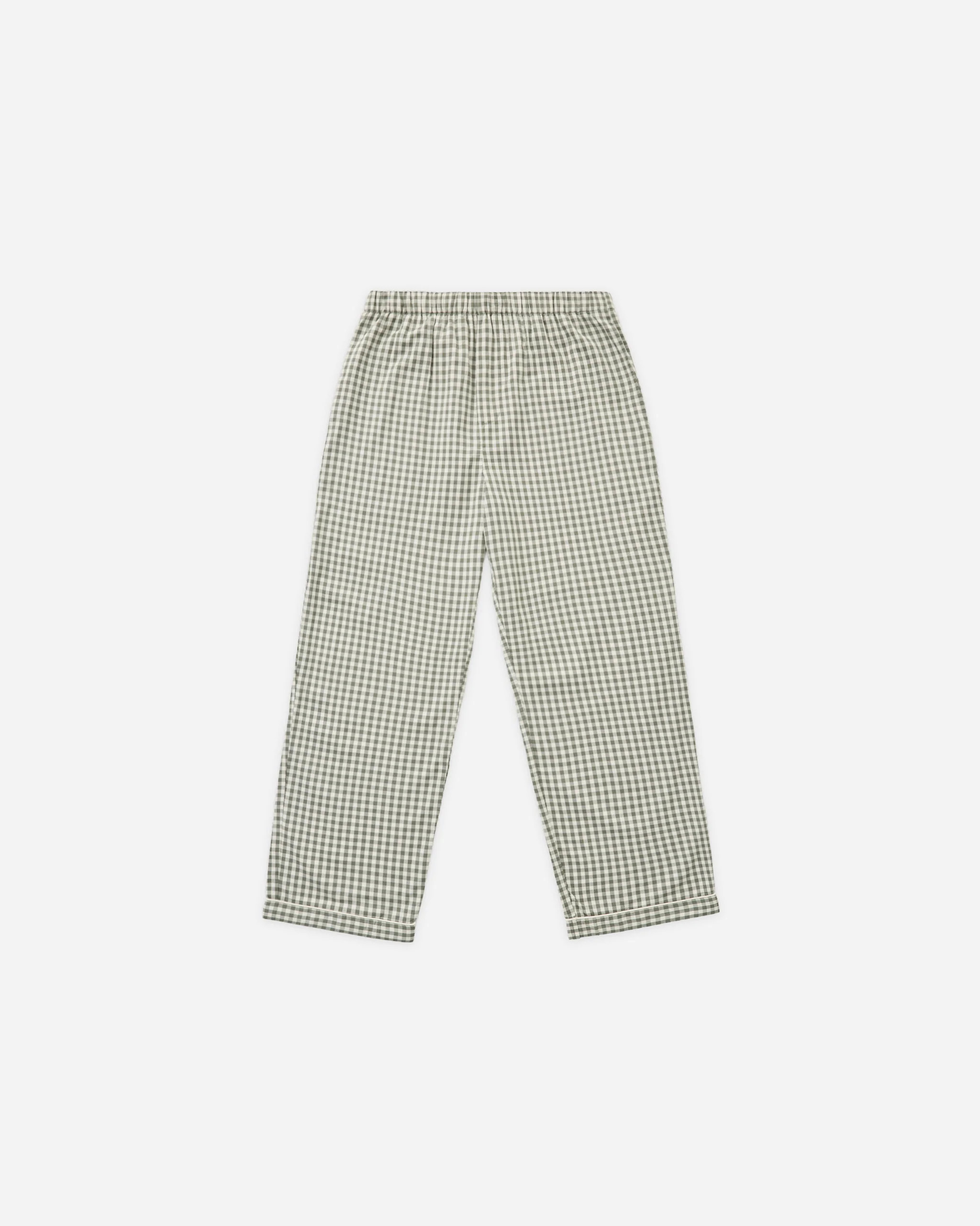 Men's Pajama Pant | Evergreen Gingham | Rylee + Cru