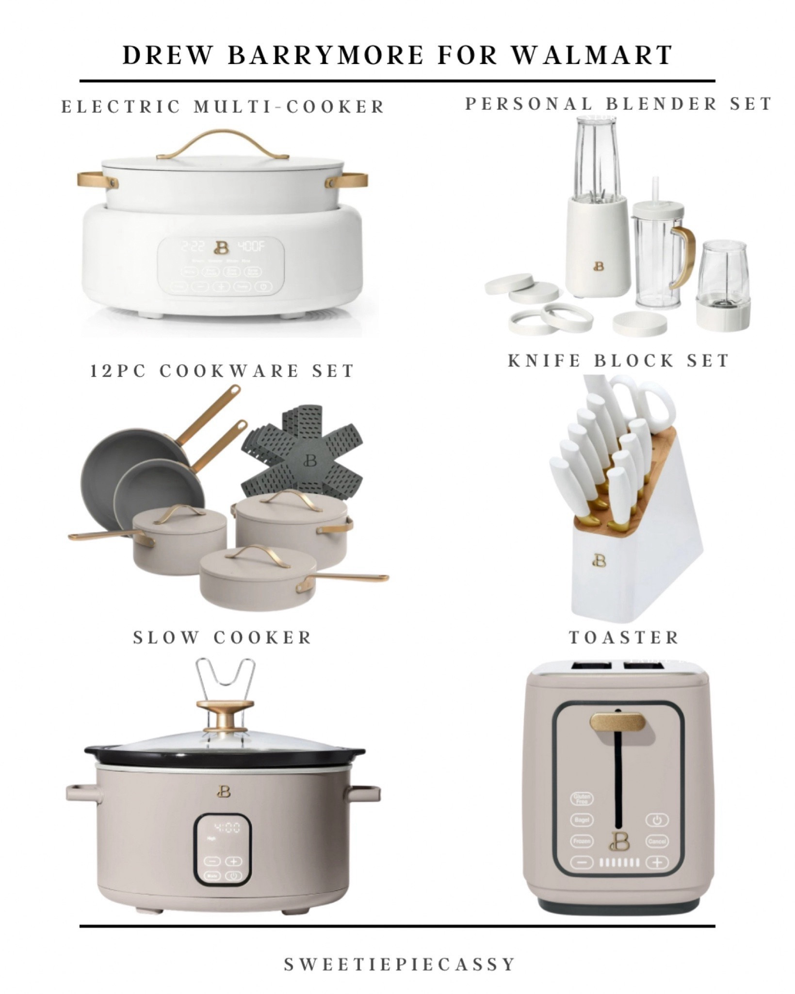Walmart: Beautiful by Drew 🤍 

Discover Beautiful by Drew Barrymore: kitchenware that combines high performance with premium design & luxury aesthetic, perfect for any home… and at great prices too! With the holidays coming up, all of these come in a range of gorgeous colours, designs & would make gift giving easy!💫

#LTKHome 

#LTKgiftguide #LTKfamily #LTKcasa