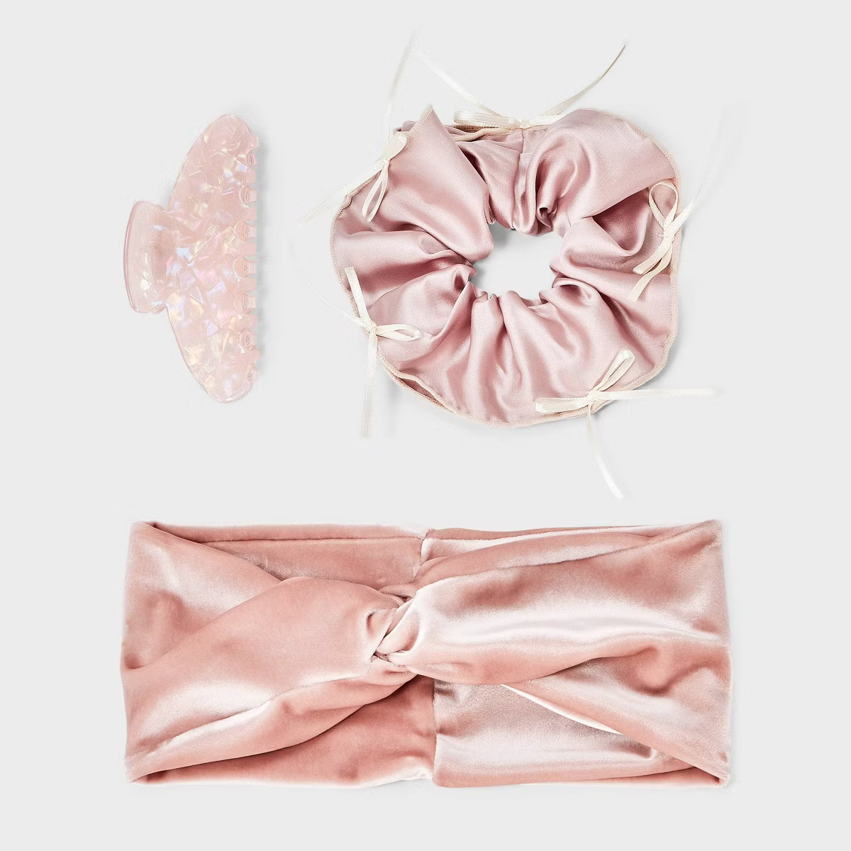 Claw Clip Hair Twister and Headband Set 3 pc - A New Day™ Pink | Target