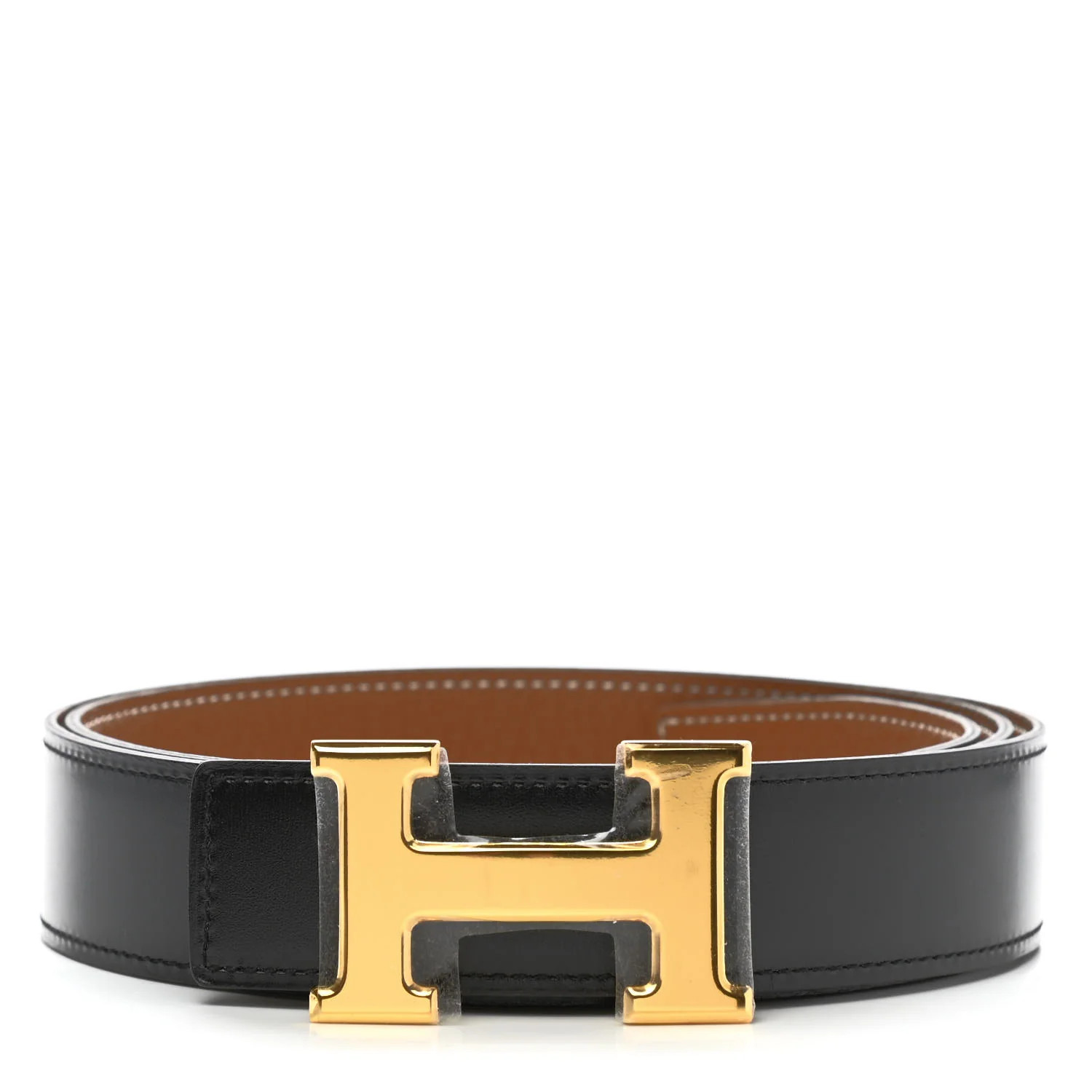 Box Togo 32mm H Belt 100 Black Gold | FASHIONPHILE (US)