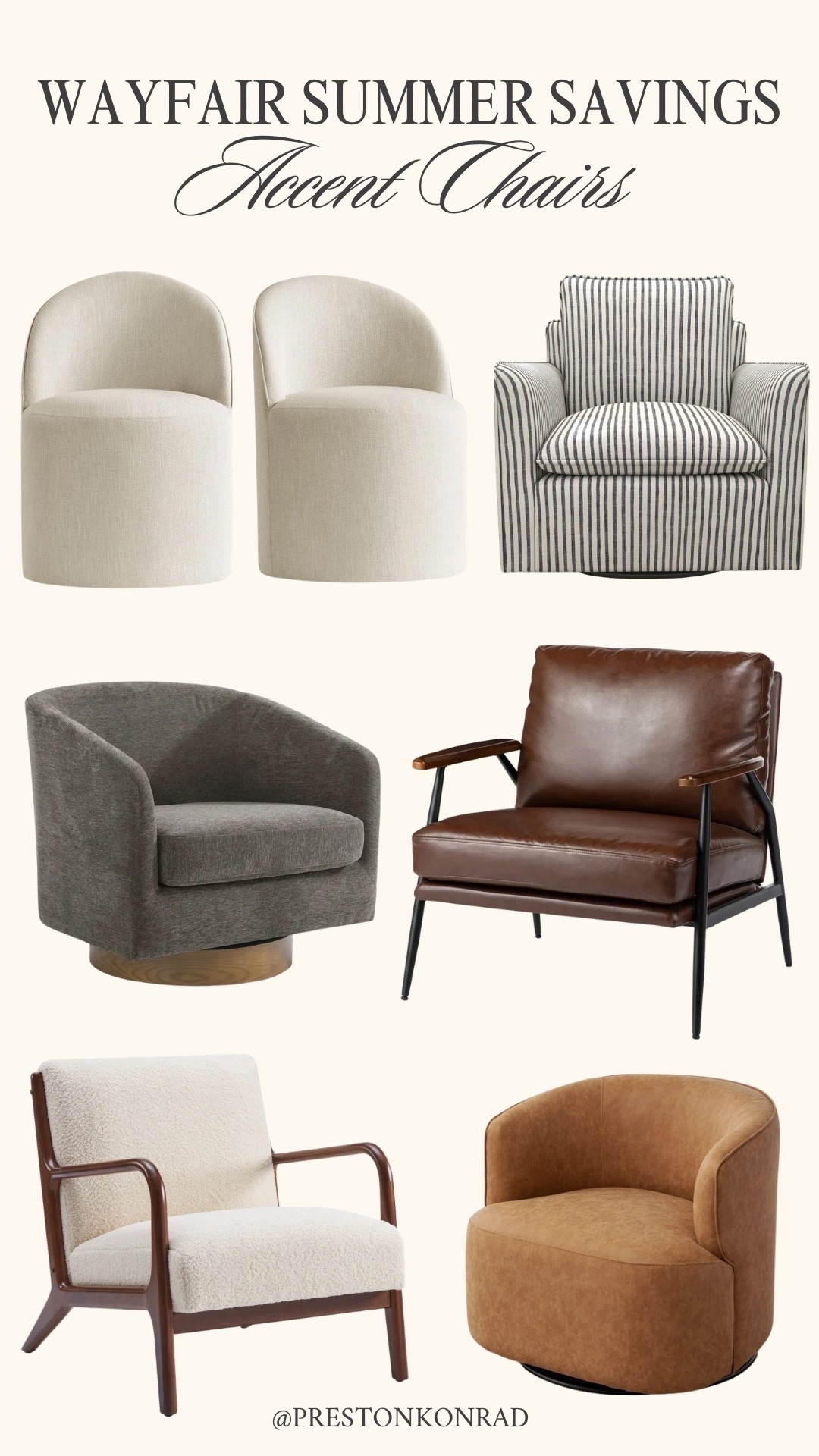 The Wayfair Summer Savings event is the perfect time to invest in pieces that make a room feel finished. These accent chairs are some of my favorite finds—classic, cozy, and designed to work with so many different styles. @Wayfair

#LTKSaleAlert #LTKHome #LTKSeasonal