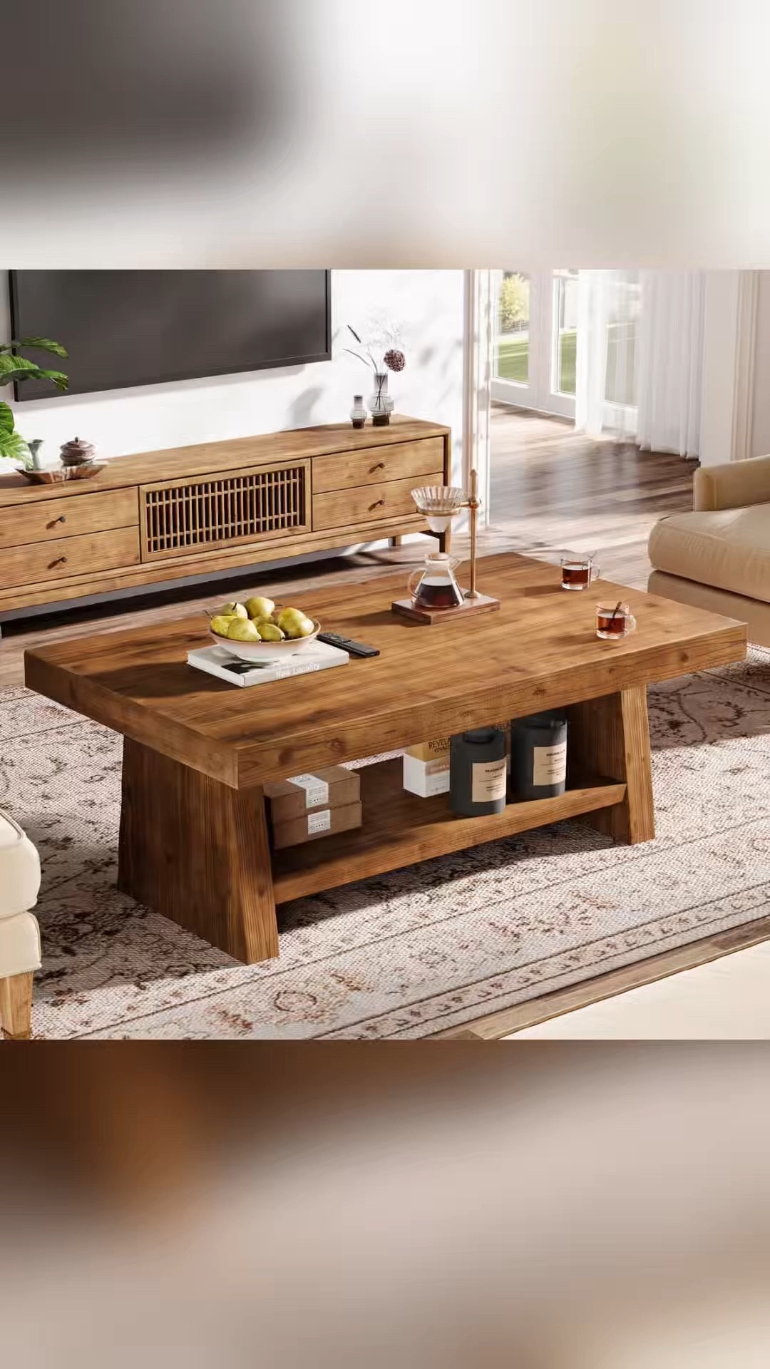 Rectangular Solid Wood Coffee Table, 47-inch Real Wood Center Table With Storage

Too soon to buy? Love ‘❤️’ this post in my shop to get a price drop notification. 

🔗https://bit.ly/RBHOUSEWIFE
RealBoringHousewife on the LTK 

#LTKSaleAlert #LTKHome