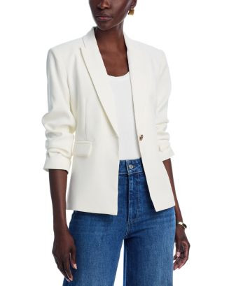 AQUA Side Button Blazer - Exclusive | Bloomingdale's Women | Bloomingdale's (AU)