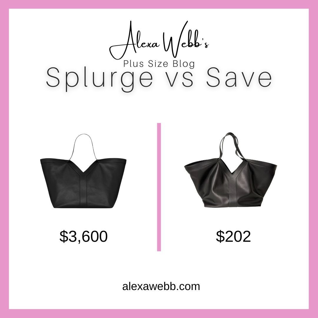 Black Leather Tote Bag: Splurge vs Save by Alexa Webb #plussize

#LTKStyleTip #LTKPlusSize #LTKOver40