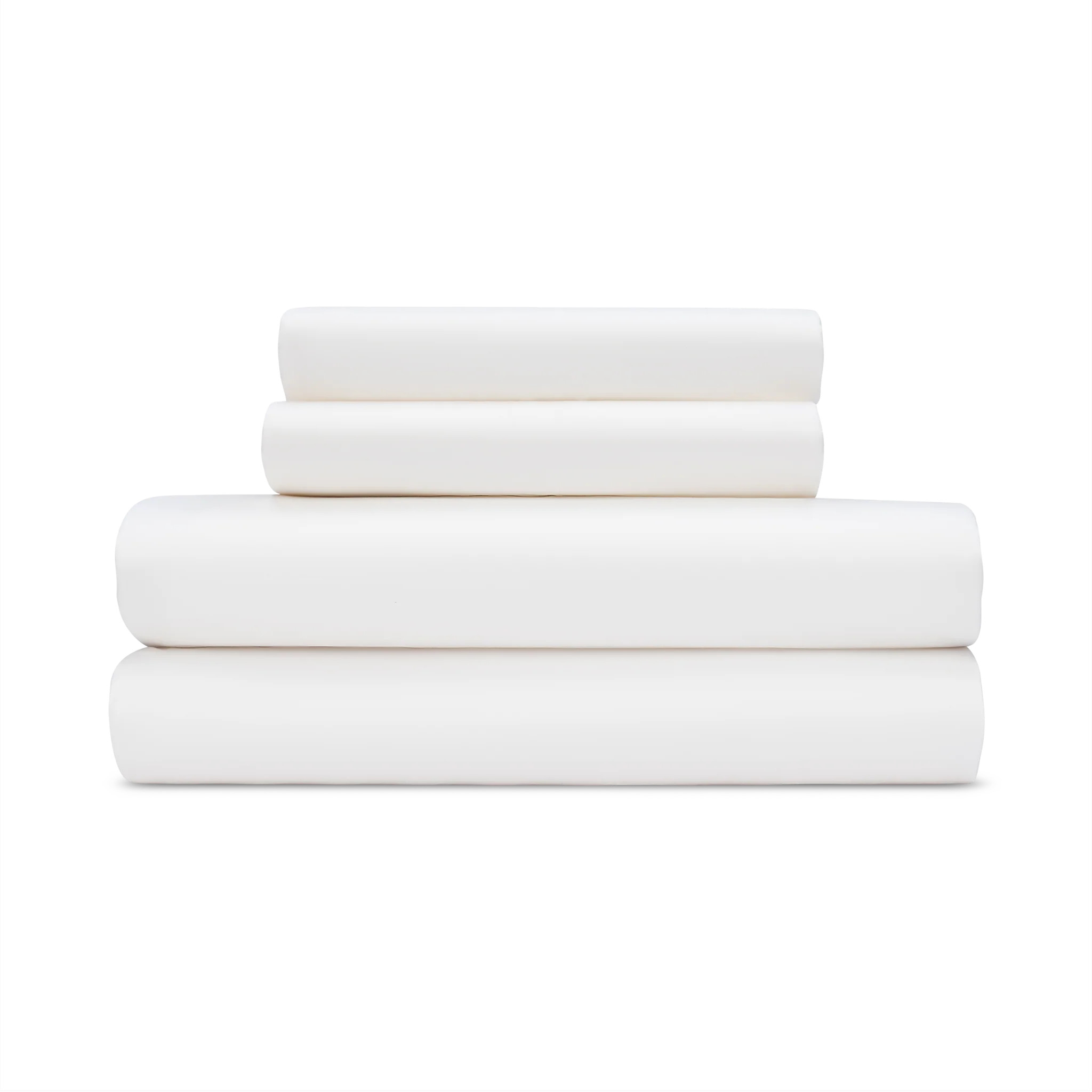 Sateen Sheet Set in Ivory White | BleuBully Bedding