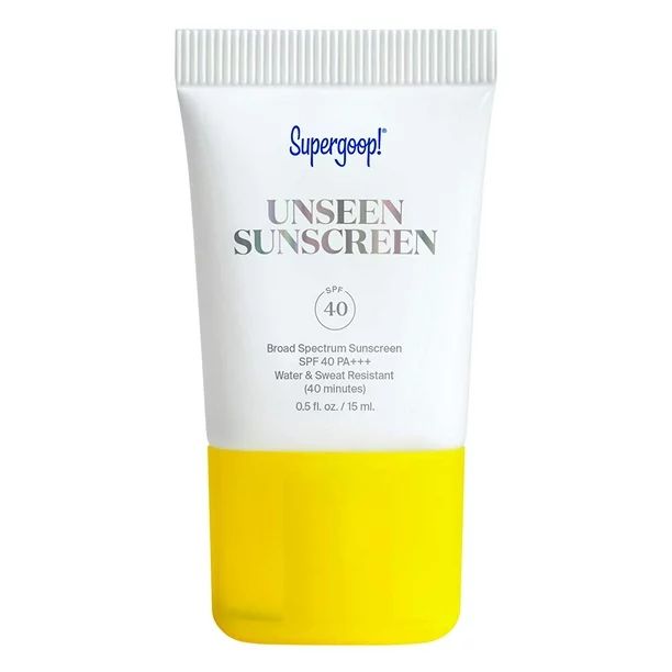 Supergoop! Unseen Sunscreen SPF 40, 0.5 oz - Oil-Free, Weightless & Invisible Reef-Safe, Broad Sp... | Walmart (US)