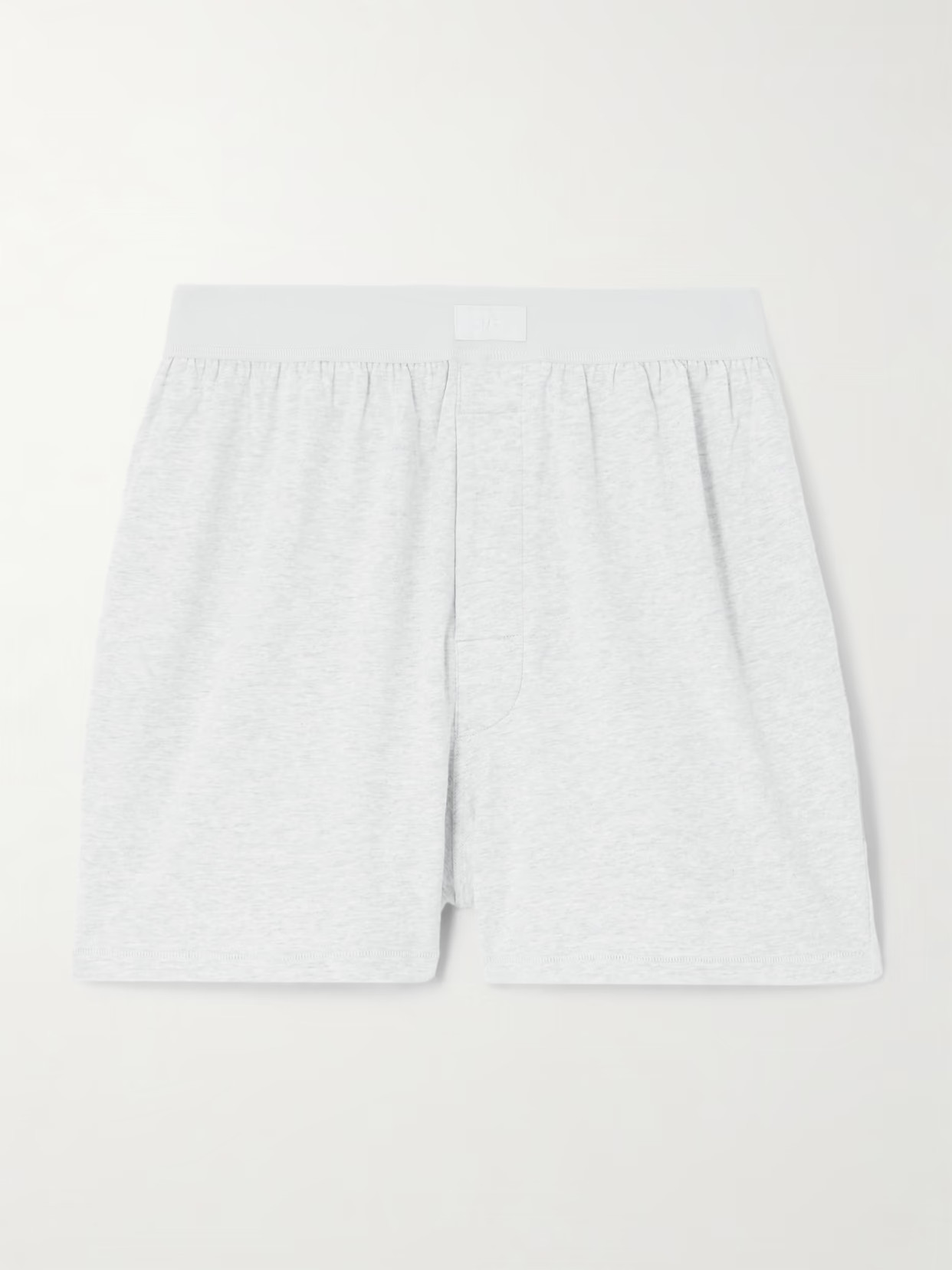 SKIMS - Boyfriend Loose Boxer - Light Heather Grey | NET-A-PORTER (US)