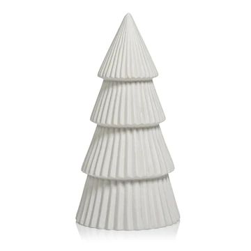 Ceramic Holiday Tree Matte White | Burke Decor