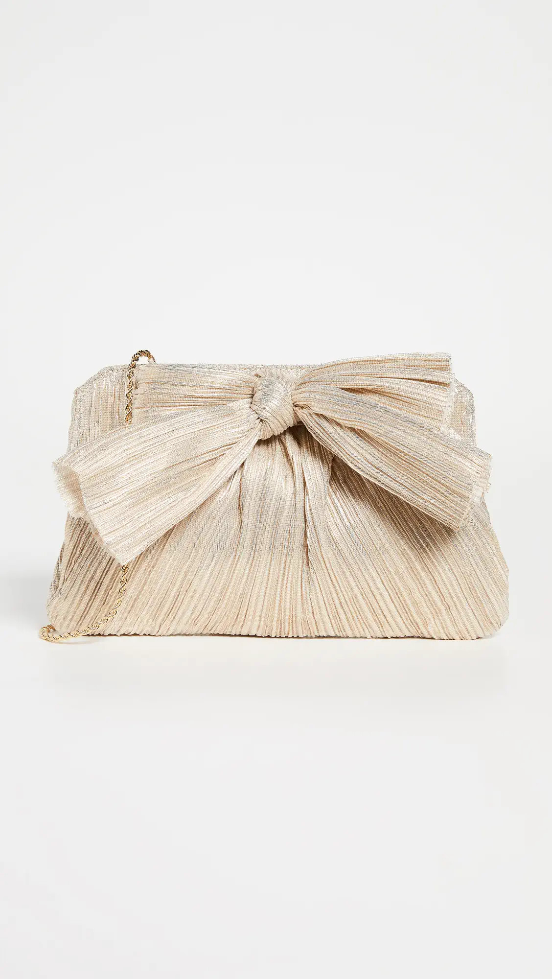 Loeffler Randall Rayne Pleated Frame Clutch with Bow | Shopbop | Shopbop