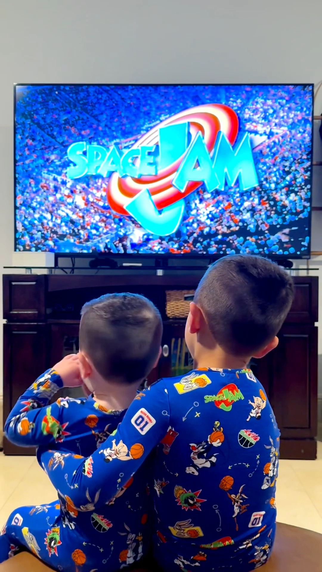 Movie night 🍿 with our Bellabu Bear Space Jam pajamas 🏀 

These comfy, breathable, eczema friendly pajamas are a staple at our house and favorites of our boys!

When I saw the new Tune Squad PJs I had to get them and show them boys one of my favorite movies when I was growing up!

Keep your little ones cozy all night with these adorable PJs 🤍

I’ve linked the pajams my boys are wearing plus other options (including adult styles) with the same pattern  

Save for your little ones next pajama upgrade, find more like this in my Bestsellers and Mom & Kids collections, and follow me for more ✨

kids pajamas • baby pajamas • toddler pajamas • sensitive skin pajamas • family matching • family matching pajamas ￼

#LTKmomlife #LTKBaby #LTKKids