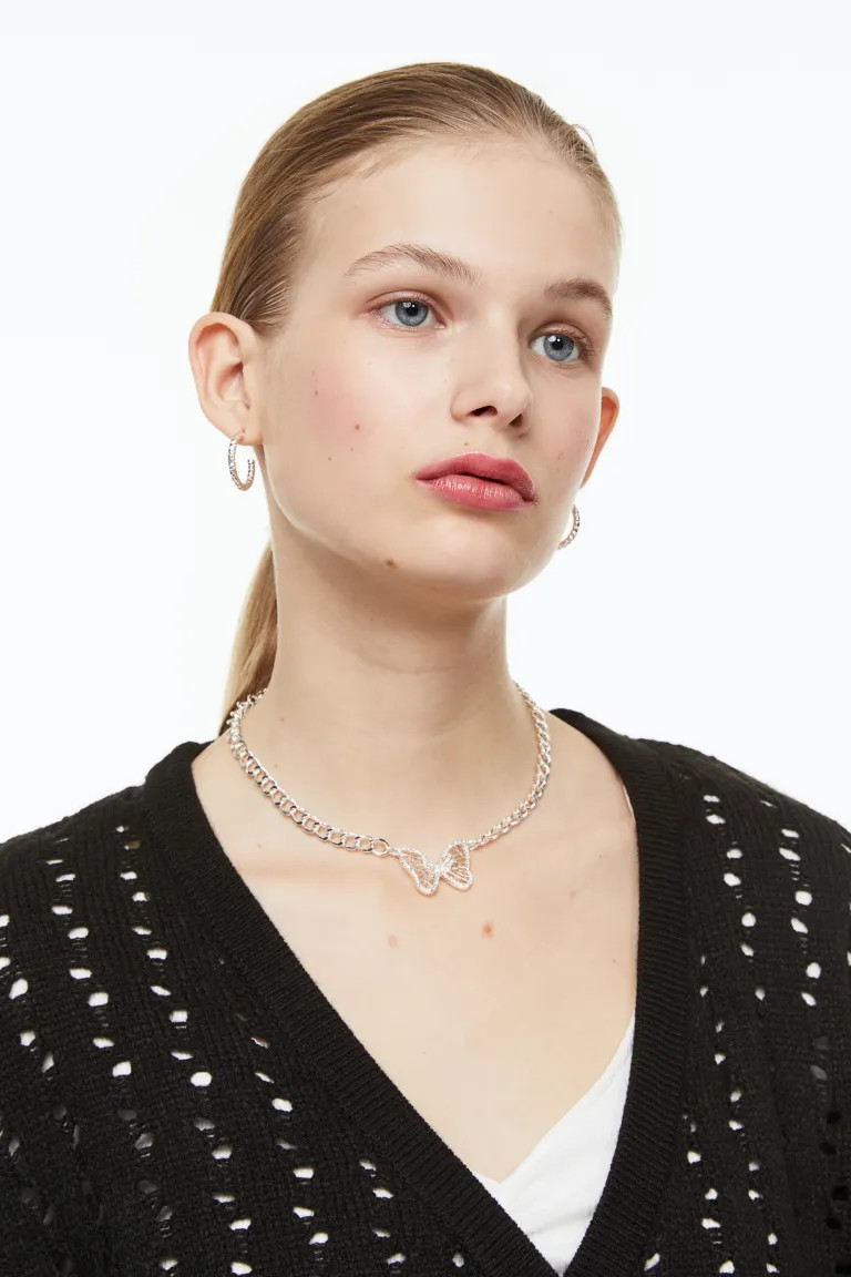 Hole-knit Wrapover Cardigan | H&M (US + CA)