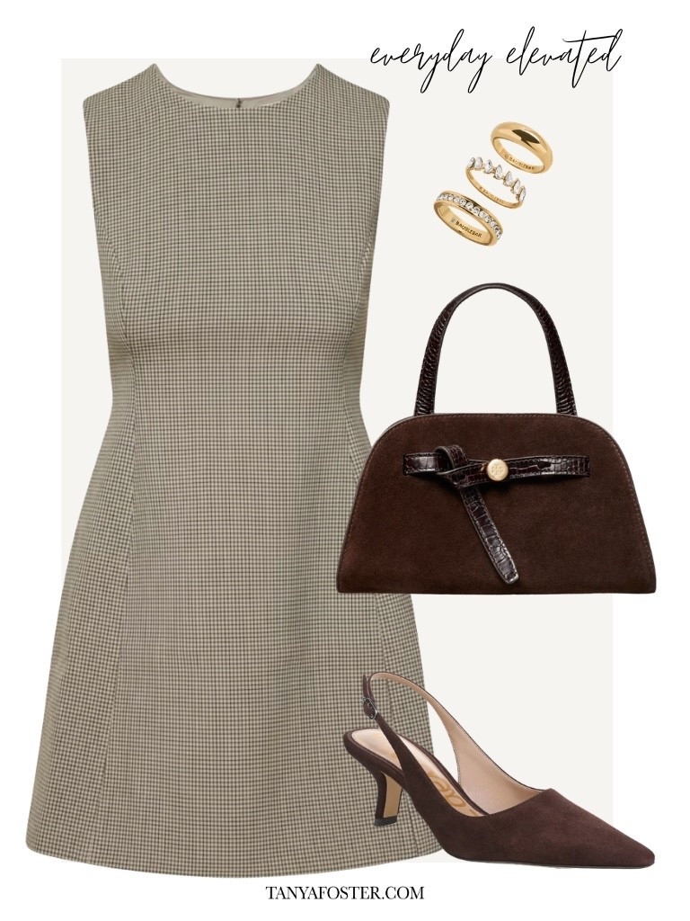 Chic dress for fall. Just add a button down or cardigan or tights if temps are cool!

#LTKootd #LTKSeasonal