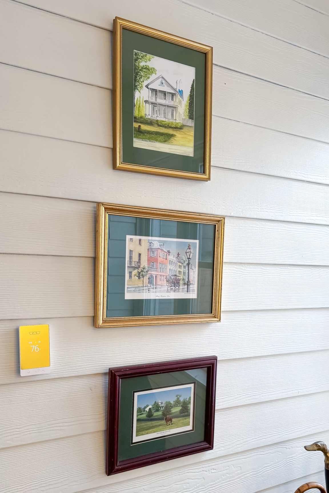 Siding hooks to hang art! 🖼️ 