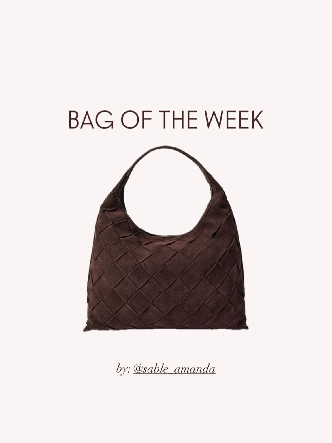 It bag of the week: this gorgeous real suede brown leather bag with its woven format and shoulder bag strap, and all the space for all the goods 👌🏼👜

#LTKItBag #LTKStyleTip