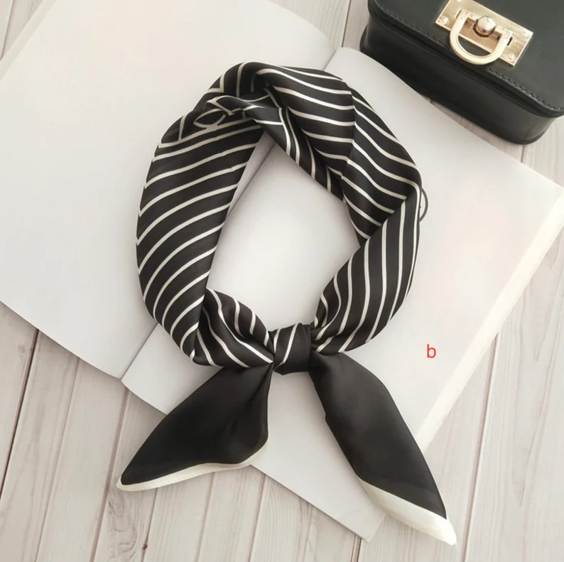 Square Scarf, White Scarf, Silk Faux Satin, Modern Scarf, Work Style, Plain Simple Scarf, Gift fo... | Etsy (UK)