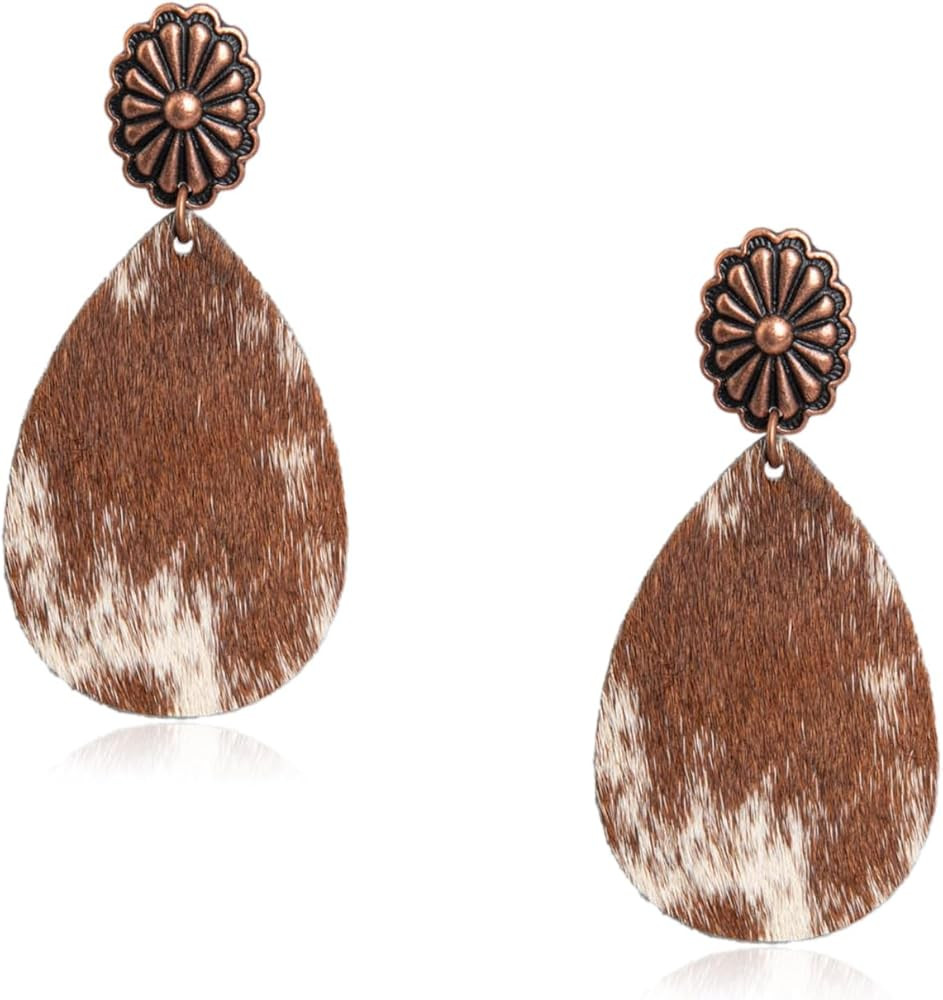 Rustic Couture's Western Earrings for Women Cowgirl Country Concho Dangling Western Statement Jew... | Amazon (US)