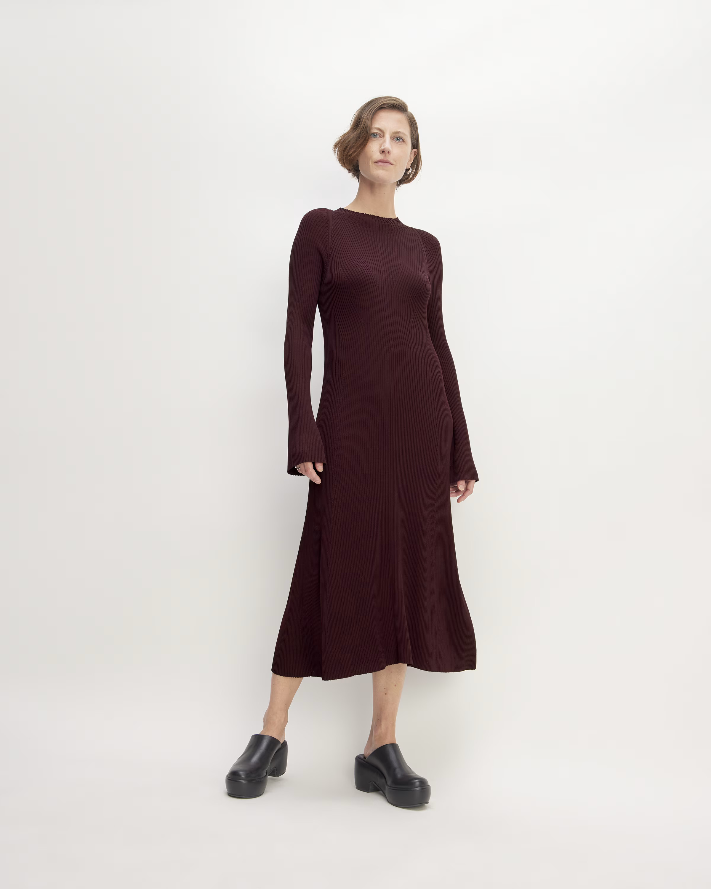The Ribbed Mock Neck Midi Dress | Everlane