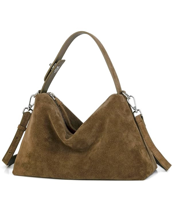 DONNAIN Premium Suede Leather Crossbody Bags for Women and Tote Handbag | Amazon (US)