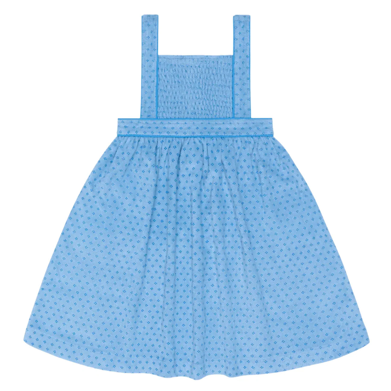 girls le marin dot french terry bib dress | Minnow