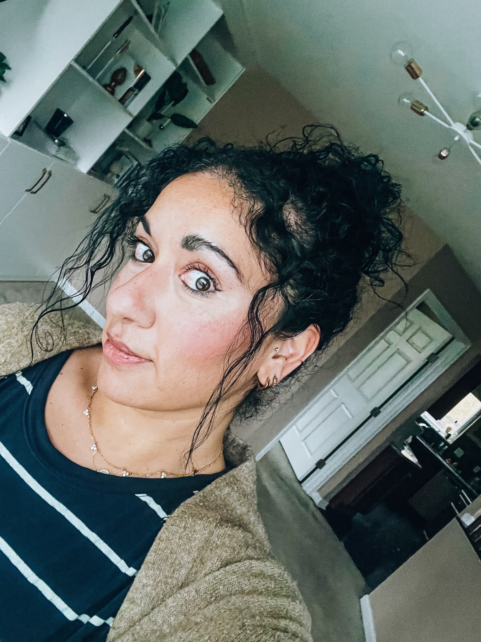 Natural makeup 
Curly hair 
Grwm 


#LTKdayinmylife #LTKmomlife #LTKgrwm