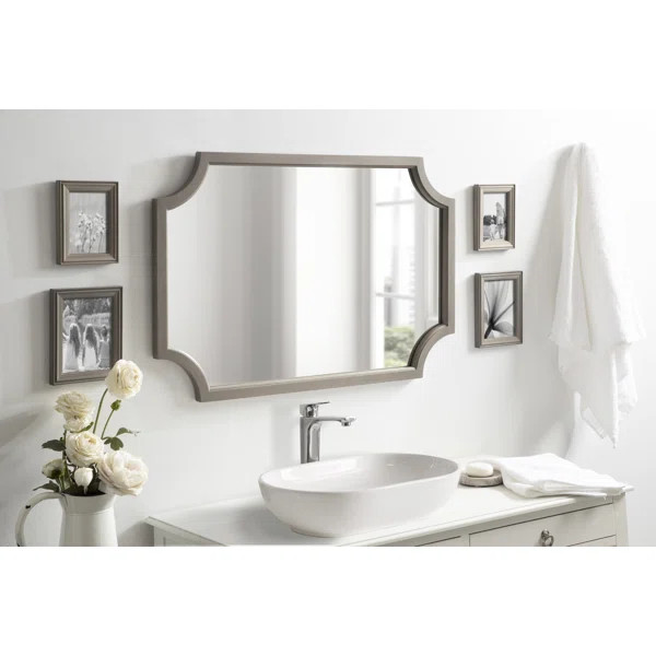 Mertztown Engineered Wood Flat Wall Mirror | Wayfair North America