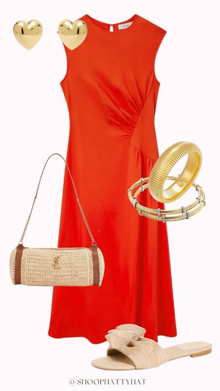Spring OOTD!! Spring fashion - spring outfit ideas - vacation outfit ideas - trendy outfits - preppy style - red maxi dress - chic accessories - summer outfits - styling tips - designer look

#LTKstyletip #LTKSeasonal