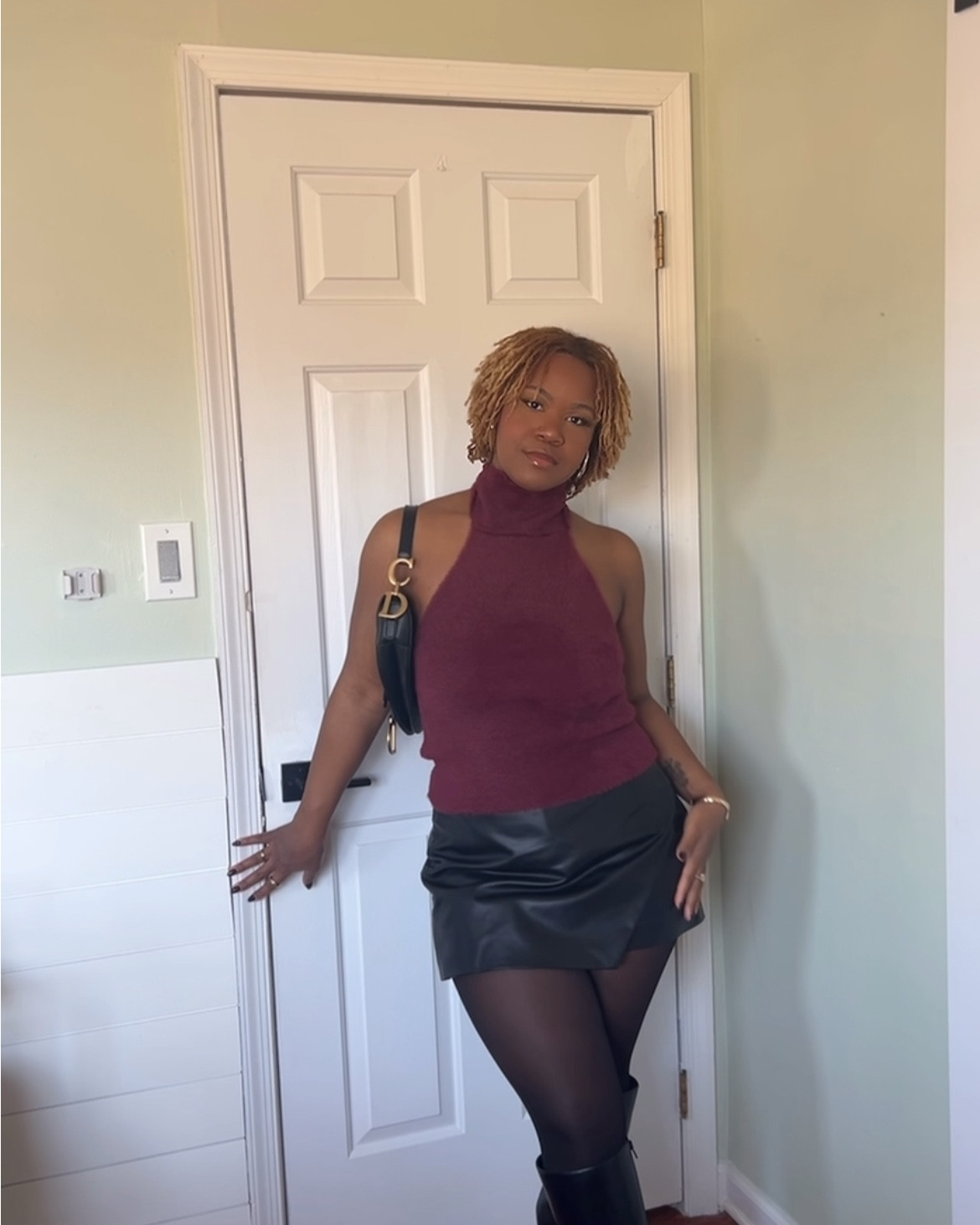 Skirt and leather jacket are Zara

#LTKPlusSize #LTKStyleTip #LTKMidsize