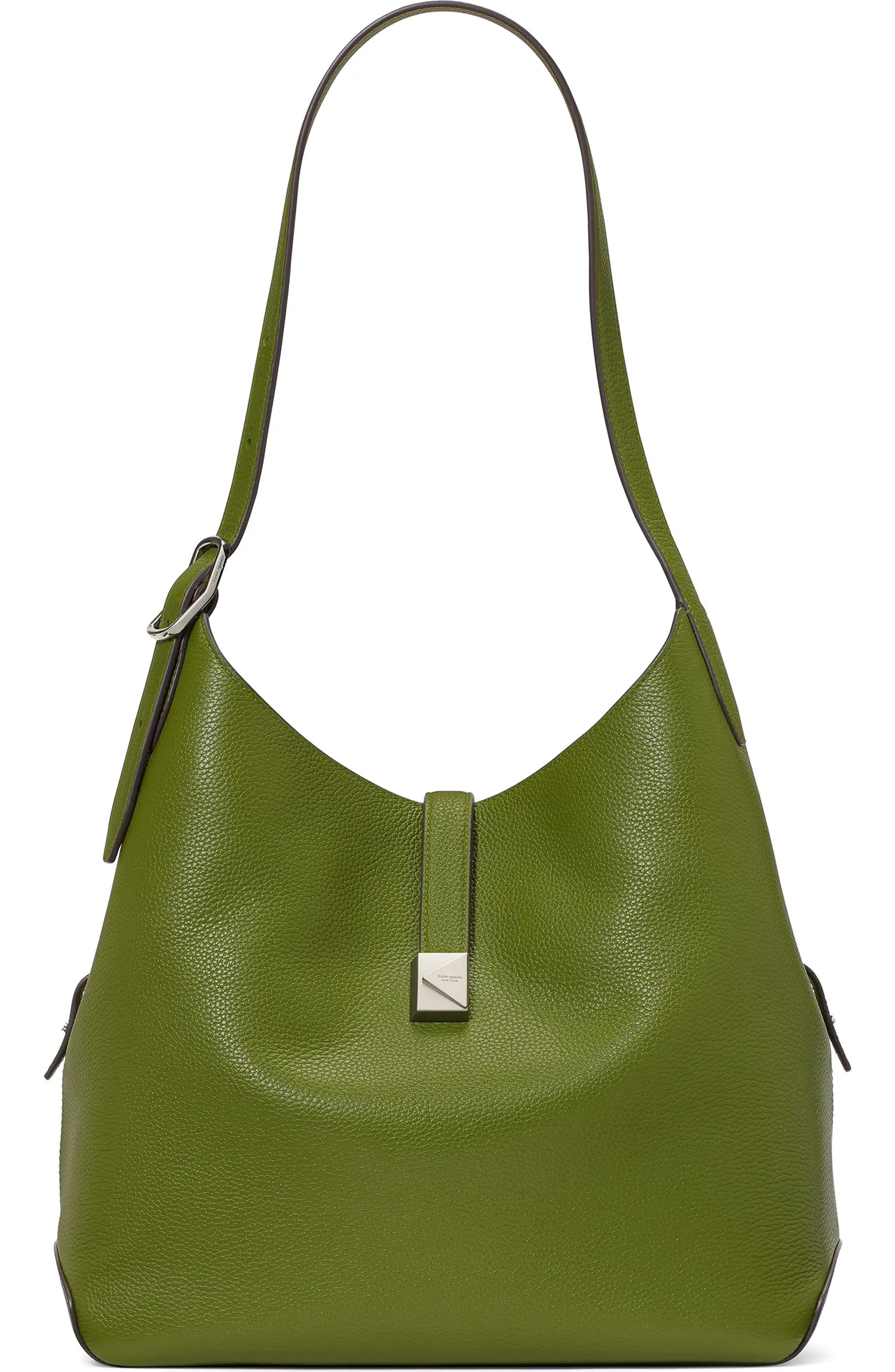Kate Spade New York large deco pebbled leather shoulder bag | Nordstrom | Nordstrom