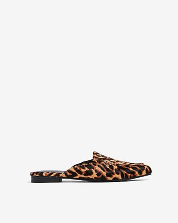 Leopard Print Slide Loafers | Express